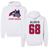 Stony Brook University Football Gray Hoodie - #68 Charles Allen III