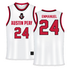Austin Peay State University White Basketball Jersey - #24 Hansel Enmanuel