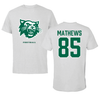 Northwest Missouri State University Football Light Gray Performance Tee - #85 Luke Mathews