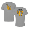 Long Beach State University Baseball Gray Tee - #47 Owen Geiss