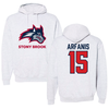 Stony Brook University Football Gray Hoodie - #15 Christopher Arfanis