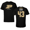 Purdue University Baseball Black Performance Tee - #43 Avery Cook