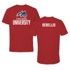 Stony Brook University Swimming & Diving Canvas Red Tee - Lily DeBellis