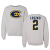 University of Wisconsin-Eau Claire Soccer Gray Crewneck - #2 Mia Leszko