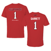 Jacksonville State University Volleyball Red Jersey Tee - #1 Ellie Garrett