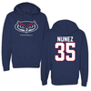 Florida Atlantic University Football Navy Mascot Hoodie - #35 Eduardo Nunez