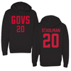 Austin Peay State University Football Black Hoodie - #20 Dominik Stadlman