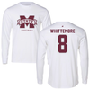 Mississippi State University Football White Long Sleeve - #8 Creed Whittemore