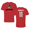 Austin Peay State University Softball Red Mascot Performance Tee - #11 Macee Roberts