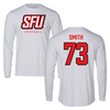 Saint Francis University (Pennsylvania) Football White Performance Long Sleeve - #73 Omari Smith