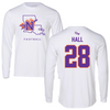 Northwestern State University Football White Long Sleeve - #28 Antonio Hall