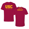 University of Southern California TF and XC Cardinal Block Tee - Summer Mosley