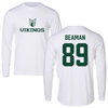 Portland State University Football White Performance Long Sleeve - #89 Tanner Beaman