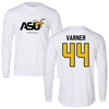 Alabama State University Football White Long Sleeve - #44 Kanye Varner