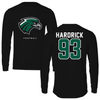 Northeastern State University Football Black Mascot Performance Long Sleeve - #93 Braylon Hardrick