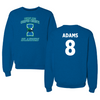 Texas A&M University-Corpus Christi Soccer Blue Islanders Crewneck - #8 Faith Adams