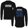 Grand Valley State University Football Black Performance Long Sleeve - #56 David Kreske