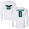 Northeastern State University Football White Long Sleeve - #0 Natea Coleman