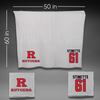 Rutgers University Football Gray Blanket - #61 Emir Stinette