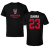 North Carolina State University Basketball Black Wolfpack Tee - #23 Mohamed Diarra