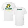 Northern Michigan University Wrestling White Tee - Bryn Sandhu