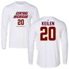 Central Michigan University Baseball White Long Sleeve - #20 Logan Keilen