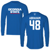Georgia State University Football Blue Long Sleeve - #48 Justin Abraham