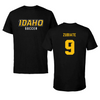 University of Idaho Soccer Black Tee - #9 Mia Zubiate