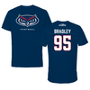 Florida Atlantic University Football Navy Jersey Tee - #95 Marlon Bradley