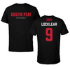 Austin Peay State University Football Black Block Tee - #9 Skyler Locklear