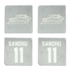 St. Bonaventure University Soccer Stone Coaster (4 Pack)  - #11 Ishana Sandhu