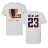 Lipscomb University Basketball Light Gray Tee - #23 Kellan Boylan