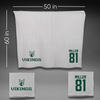 Portland State University Football Gray Blanket - #81 Chance Miller