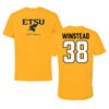 East Tennessee State University Football Gold Tee - #38 Brock Winstead