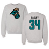 Coastal Carolina University Basketball Gray Crewneck - #34 Kevin Easley