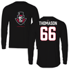 Austin Peay State University Football Black Mascot Performance Long Sleeve - #66 Chandler Thomason