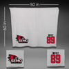 Southeast Missouri State University Football Gray Blanket - #89 Jaylan West