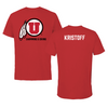 University of Utah Swimming & Diving Red Mascot Tee - Keaton Kristoff