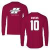 Henderson State University Football Cardinal Long Sleeve - #10 Jordan Owens