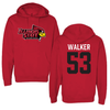 Illinois State University Football Red Hoodie - #53 Darius Walker
