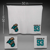 Coastal Carolina University Football Gray Blanket - #93 James Johnson Jr