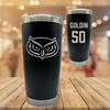 Florida Atlantic University Basketball Black Stainless Steel Tumbler - #50 Vladislav Goldin