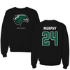 Northeastern State University Football Black Crewneck - #24 Malcom Murphy