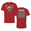 Western Colorado University Basketball Red Tee - #20 Ivey Schmidt