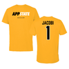 Appalachian State University Soccer Gold Tee - #1 Anna Claire Jacobi