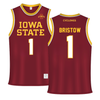 Iowa State University Red Basketball Jersey - #1 Jalynn Bristow