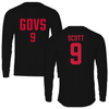 Austin Peay State University Football Black Jersey Long Sleeve - #9 Christopher Scott