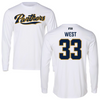 Florida International University Baseball White Panthers Performance Long Sleeve - #33 Brylan West