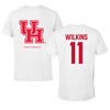 University of Houston Softball White Tee - #11 Jordee Wilkins
