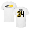 Appalachian State University Basketball White Tee - #34 Emily Hege